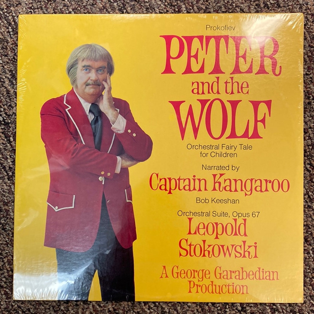 Peter & the Wolf orchestral fairytale narrated by Captain Kangaroo NEW SEALED